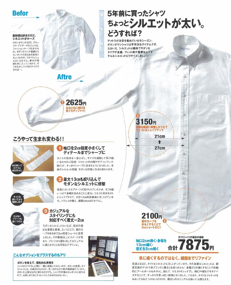 掲載雑誌 オーダースーツ オーダーシャツの専門店 東京都千代田区神田司町 トータルオーダータツミ 掲載雑誌 オーダースーツ オーダーシャツの専門店 東京都千代田区神田司町 トータルオーダータツミ